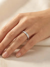 Gredzens ar dimanta joslu 0.12ct.