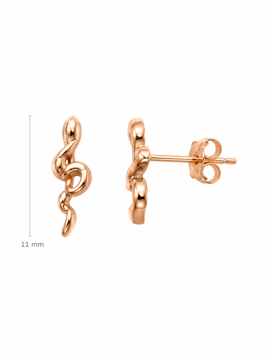 Auksiniai auskarai vinukai smuiko raktai – dydis 11 mm
