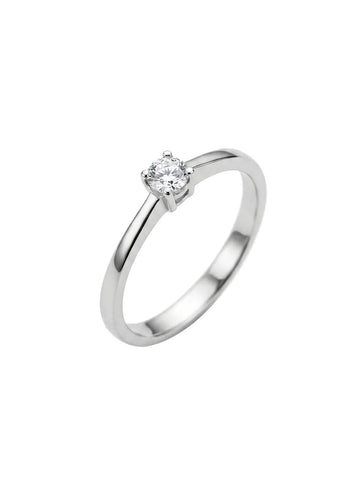 Balto aukso sužadėtuvių žiedas