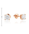 Золотые серьги с бриллиантами 0.61 ct