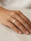 Modernūs rožinio aukso vestuviniai žiedai