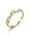 Gredzens ar briljantu 0,154 ct.