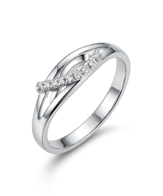 Gredzens ar briljantiem 0.05ct.