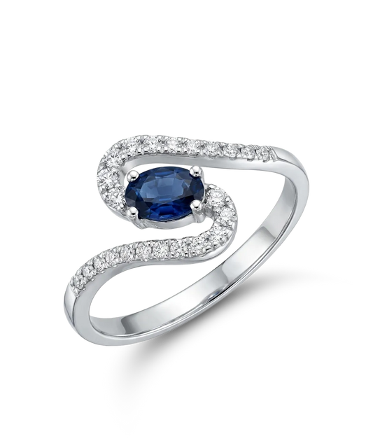 Gredzens ar briljantiem 0.13ct.