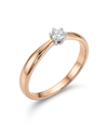 Кольцо с бриллиантом 0,16 ct.