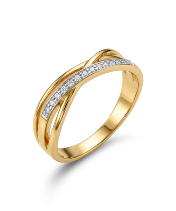 Кольцо с бриллиантами 0.04ct.