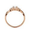 auksinis ziedas su cirkoniu 340 eur