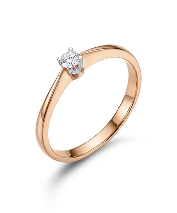 Gredzens ar briljantu 0,16 ct.