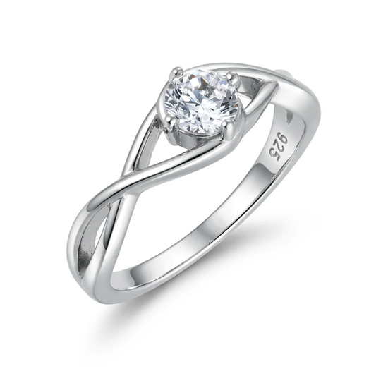 Sidabrinis žiedas su cirkoniu
